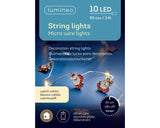 Lumineo 90cm Micro LED Christmas Deco String Lights - (Choice of 3) - 481021