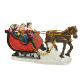 Lumineo Christmas Village 12cm Horse Sleigh Ride