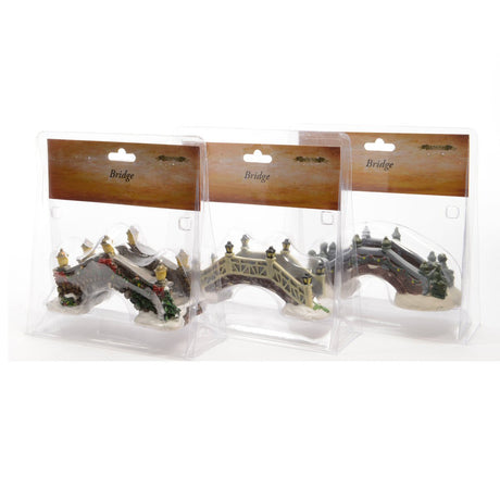 Lumineo Christmas Village 13cm Bridge (Choice of 3)