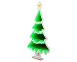 Lumineo 40cm LED Lit Infinity Tree Decoration - Green