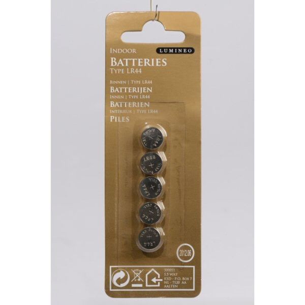Lumineo LR44 1.5v Batteries (Pack of 5)