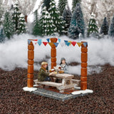 Luville 10cm Christmas Village Outdoor Dinner Scene