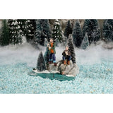 Luville Collectables 12cm Christmas Village Fishing Friends