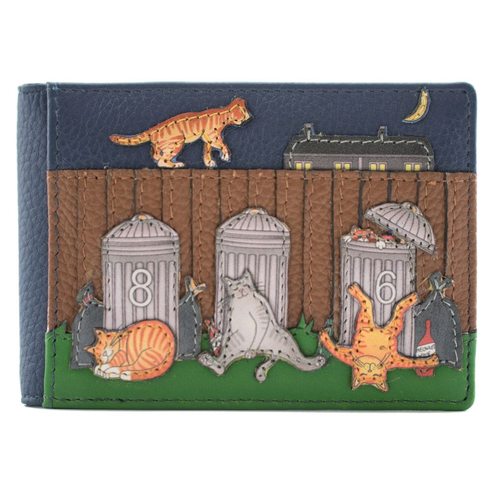 Mala Leather Alley Cats Leather ID & Card Holder