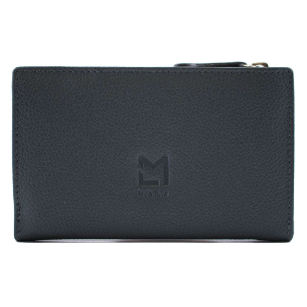 Mala Leather Alley Cats Leather Tri fold Purse