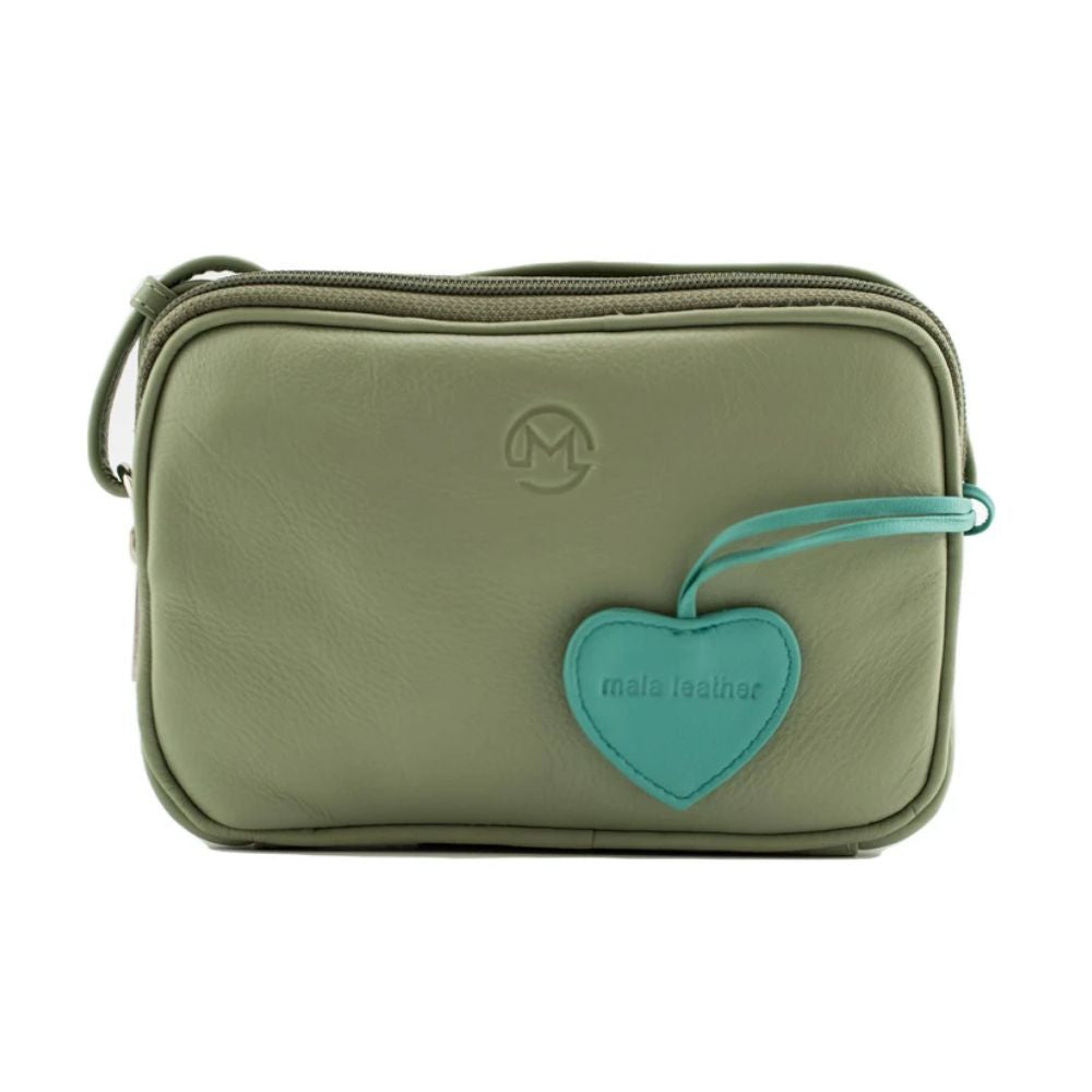 Mala Leather Anishka Camera Style Bag - Green