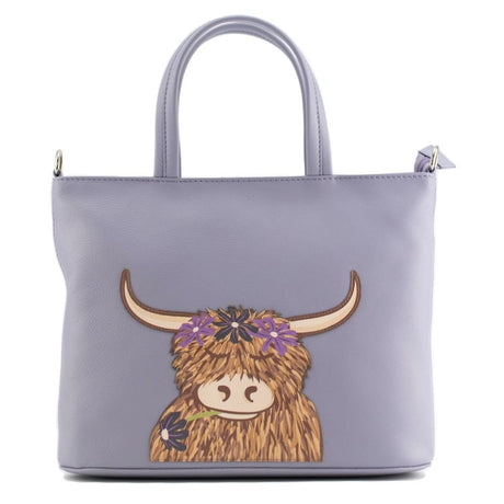 Mala Leather Bella Highland Cow Multi - way Grab bag - Old Railway Line Garden Centre