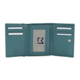 Mala Leather Bella Mum and Daughter Small Tri fold Purse - Teal