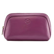 Mala Leather Berry Anishka Compact Curved Zip Crossbody Bag - Old Railway Line Garden Centre