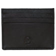 Mala Leather Black Origin Plain Leather Card Holder With Zip Pocket - Old Railway Line Garden Centre