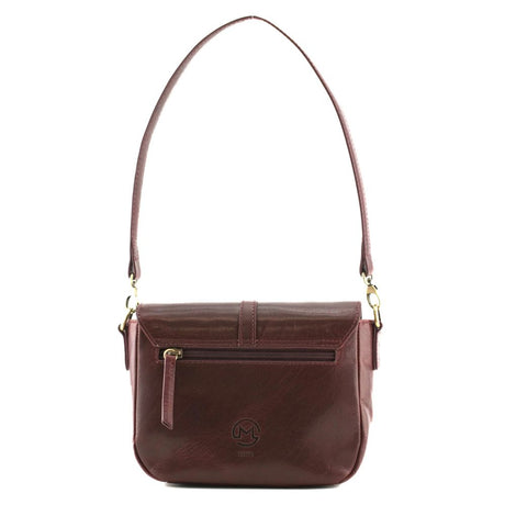 Mala Leather Bloomsbury Satchel Leather Bag - Burgundy