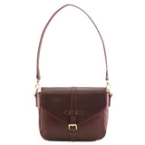 Mala Leather Bloomsbury Satchel Leather Bag - Burgundy