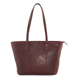 Mala Leather Bloomsbury Shoulder Satchel Leather Bag - Burgundy