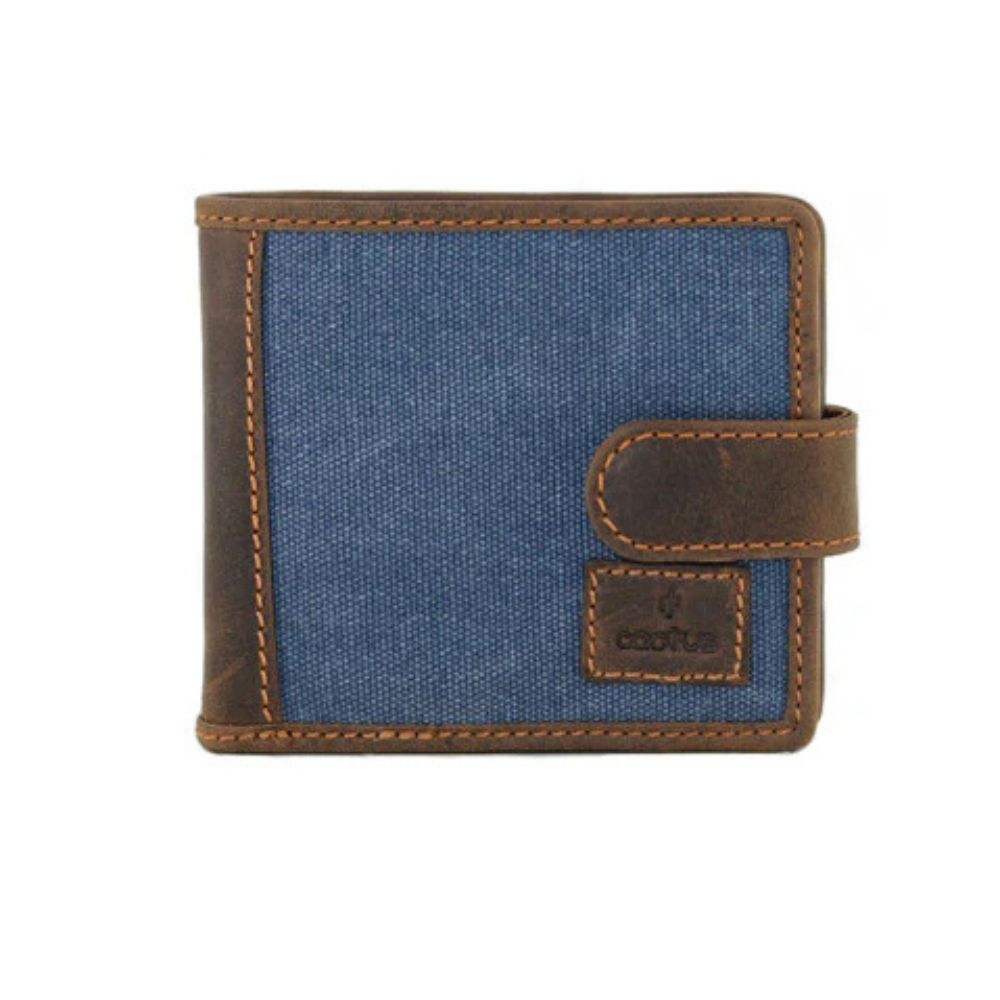 Mala Leather Cactus Tab Wallet RFID - Denim