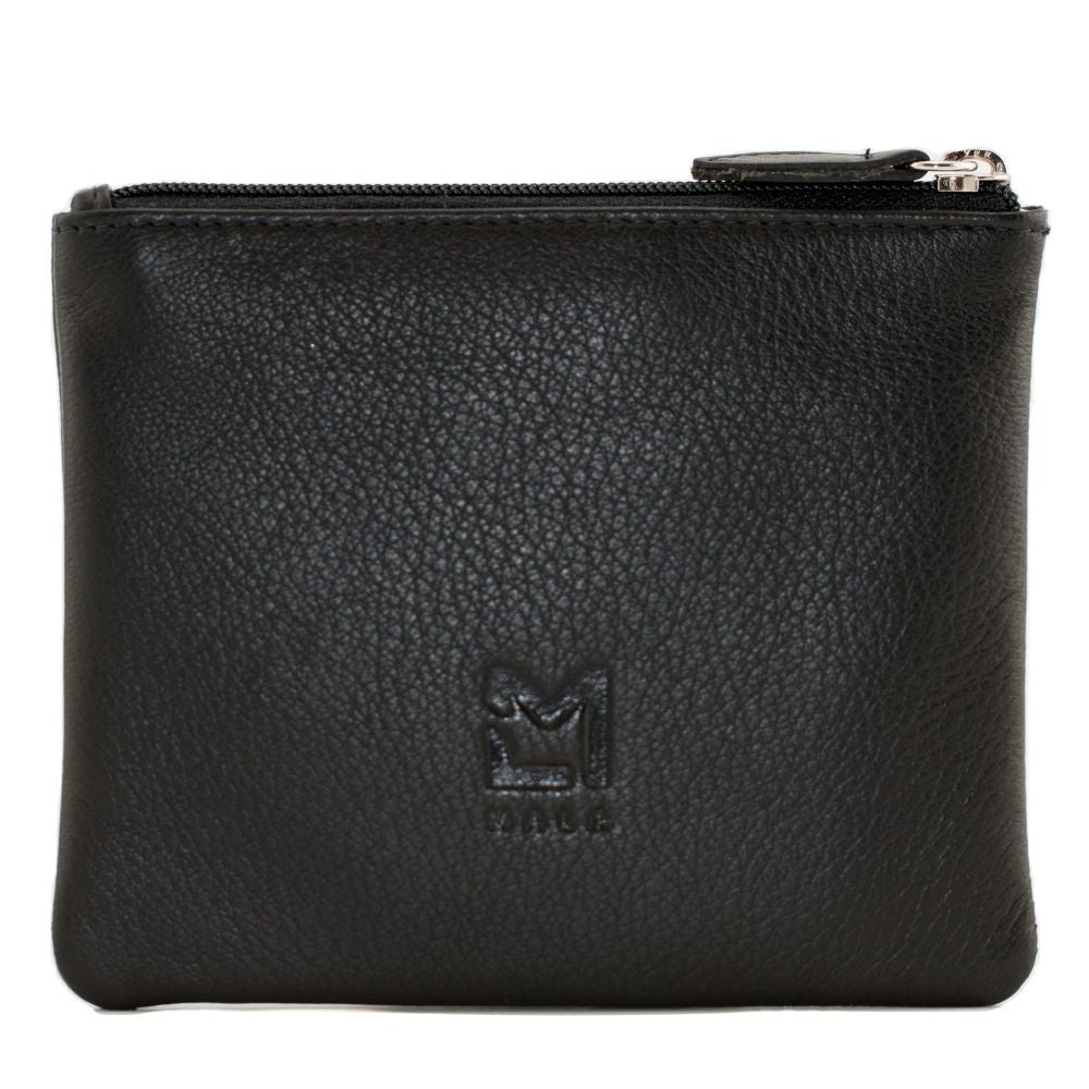 Mala Leather Callum The Cow Coin Purse - Black