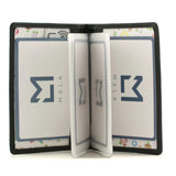 Mala Leather Callum the Cow ID/Card Holder -Black