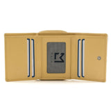 Mala Leather Callum The Cow Med Tri Fold - Yellow