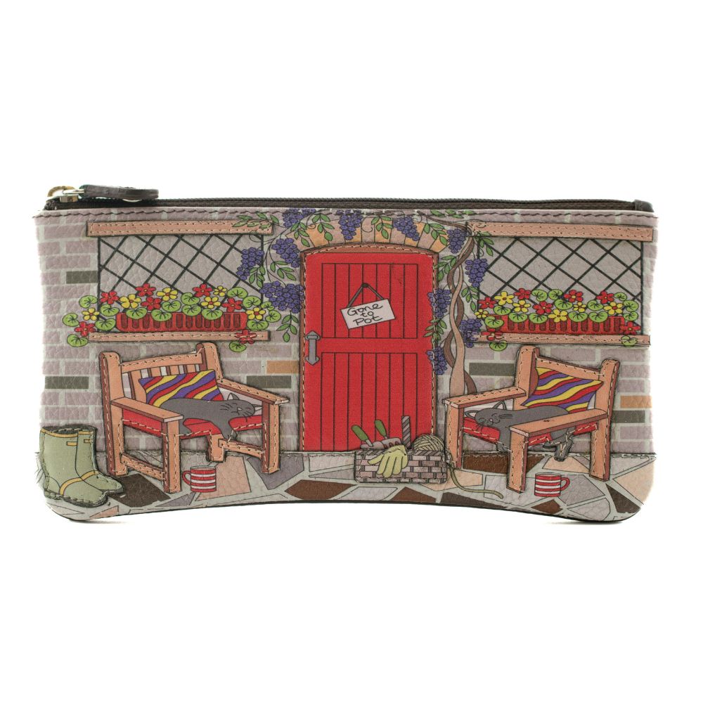 Mala Leather Gone to Pot Leather Zip Top Glasses Case