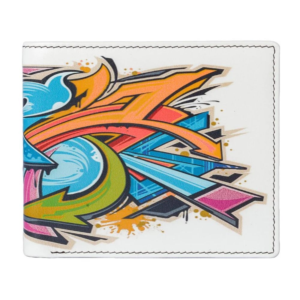 Mala Leather Kalmin Graffiti Printed Wallet