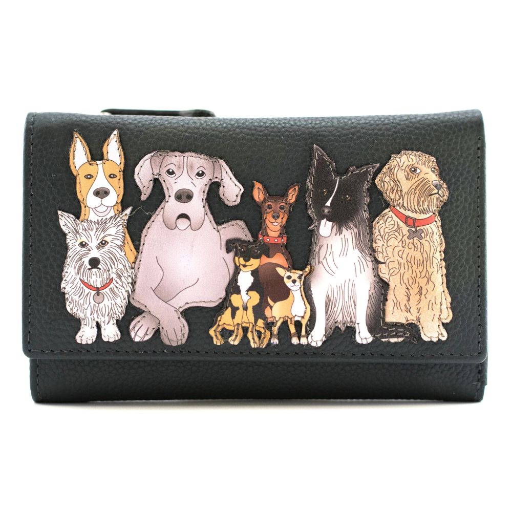 Mala Leather Kennel Crew Large Tri fold Purse