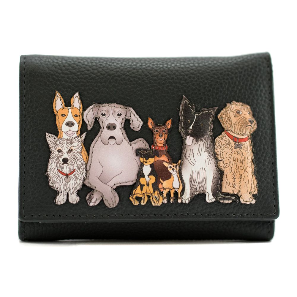 Mala Leather Kennel Crew Small Tri fold Purse