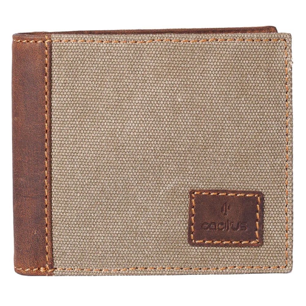 Mala Leather Khaki Cactus Basic Wallet - Old Railway Line Garden Centre