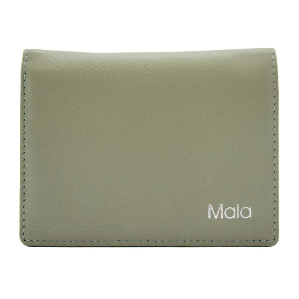 Mala Leather Kora Compact Purse - Green