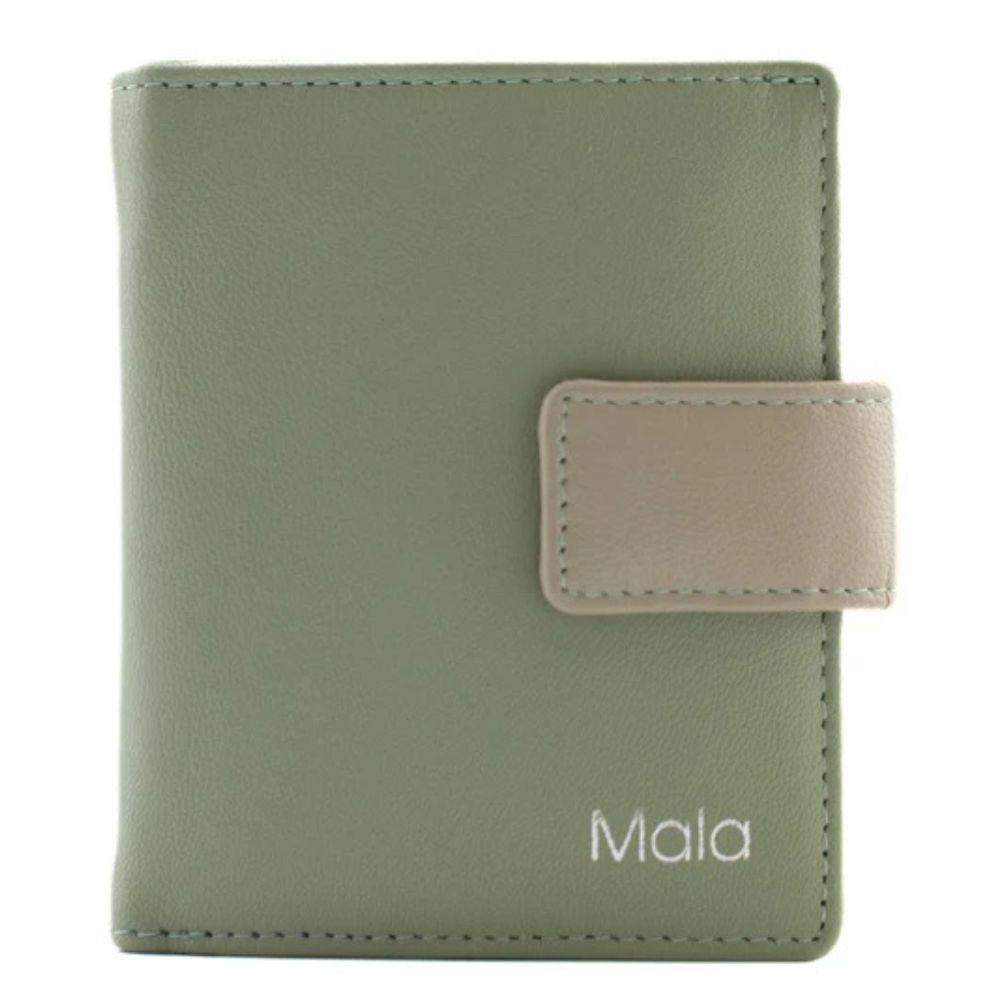Mala Leather Kora Compact Tab Purse - Green