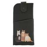 Mala Leather The Meowfia Leather Glasses Case