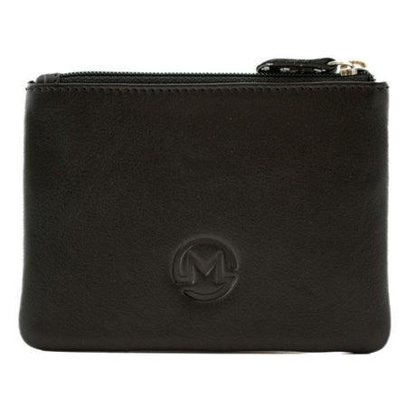 Mala Leather Midnight Coin Purse - Black