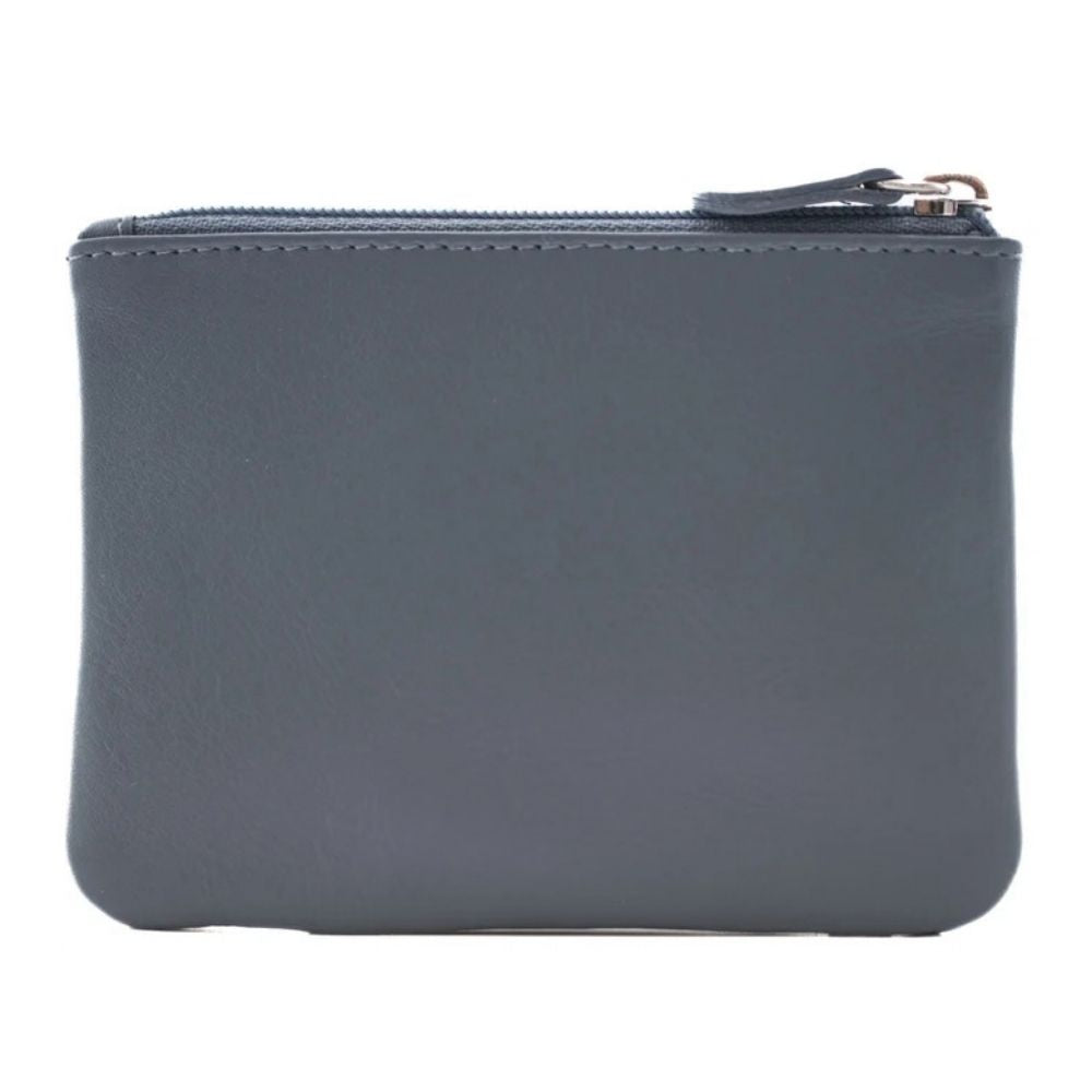 Mala Leather Midnight Coin Purse - Denim