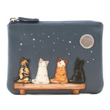 Mala Leather Midnight Coin Purse - Denim
