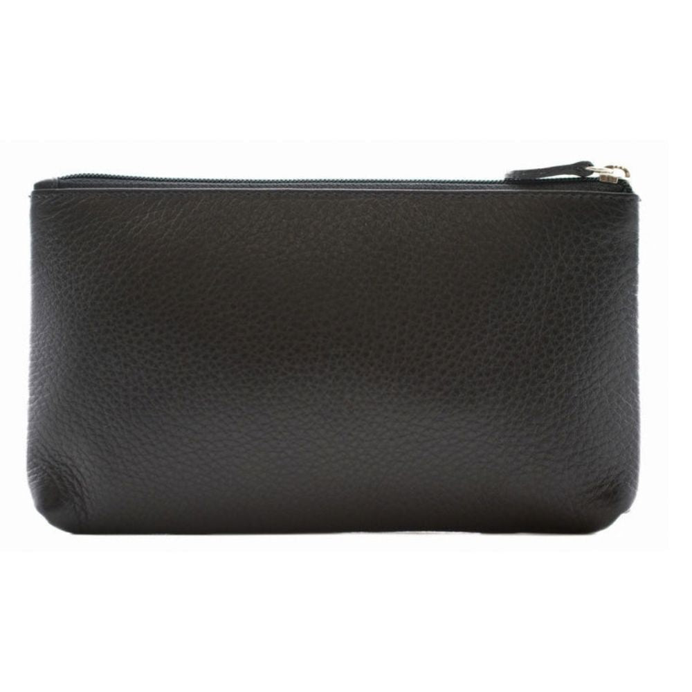Mala Leather Midnight Glasses Case - Black