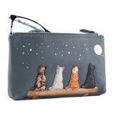 Mala Leather Midnight Glasses Case - Denim