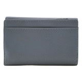 Mala Leather Midnight Large Tri Fold Purse- Denim