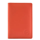 Mala Leather Origin Plain Leather Basic ID & Card Holder - Orange