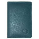 Mala Leather Origin Plain Leather Basic ID & Card Holder - Teal