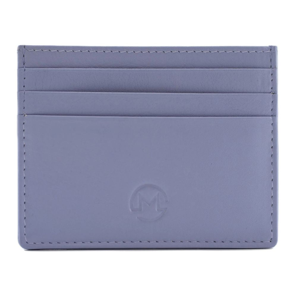 Mala Leather Origin Plain Leather Card Holder With Zip Pocket - Lilac