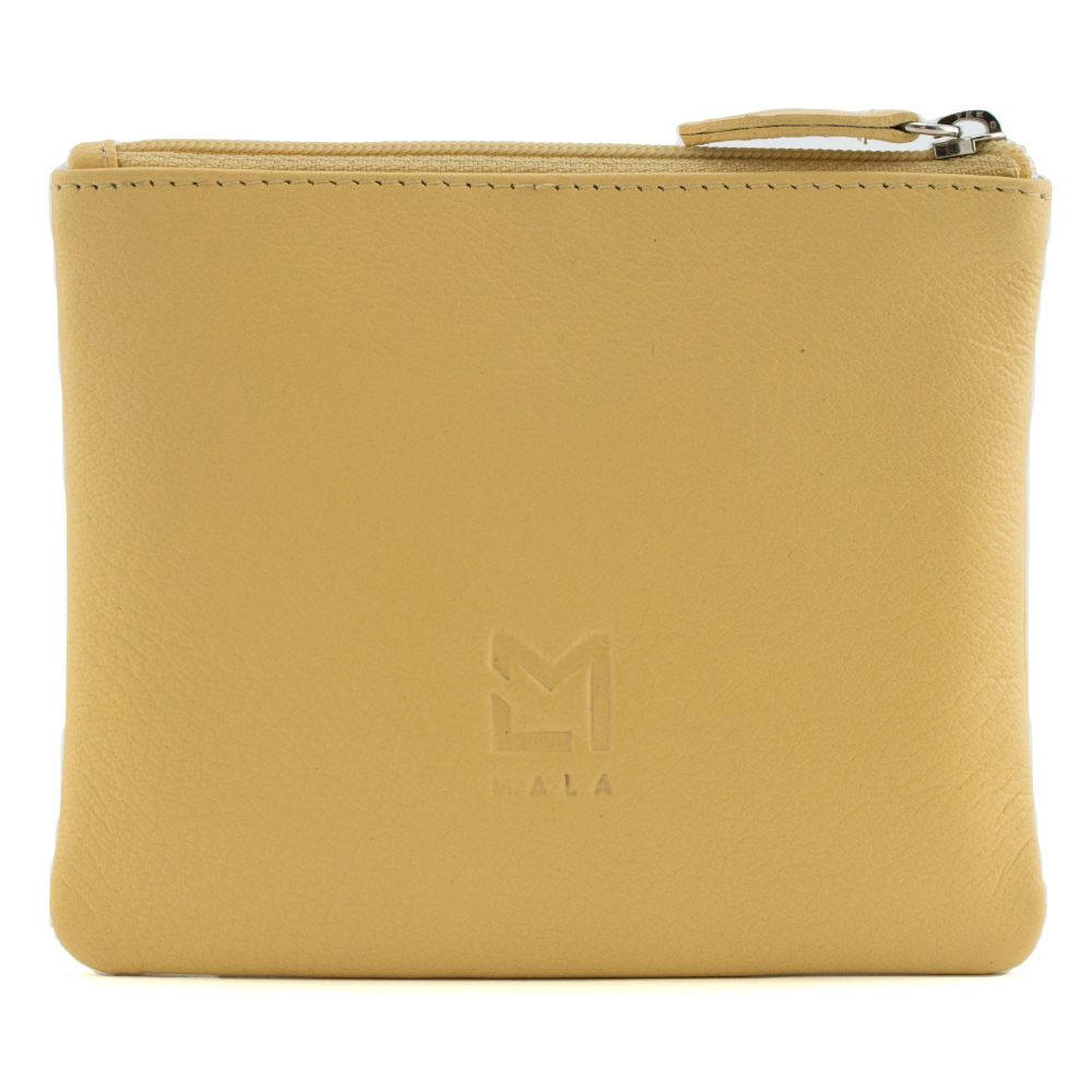 Mala Leather Callum The Cow Coin Purse - Yellow