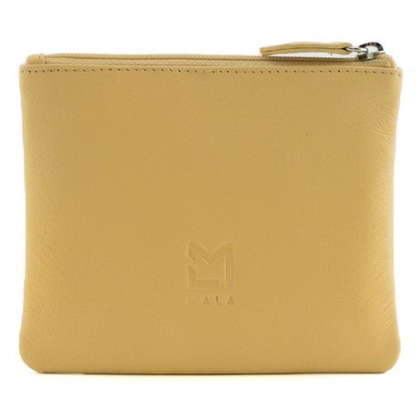 Mala Leather Callum The Cow Coin Purse - Yellow