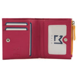 Mala Leather Pink Coco Pup Compact Purse With Zip Coin Pocket - Old Railway Line Garden Centre