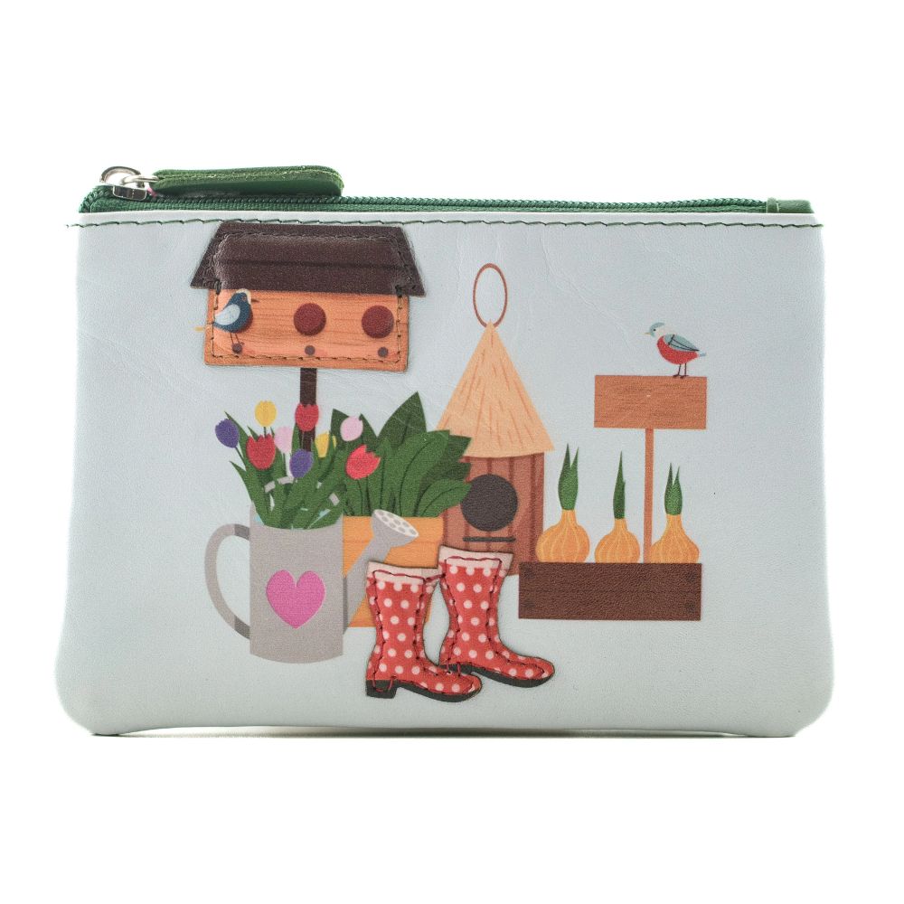 Mala Leather Pinky Garden Time Coin Purse