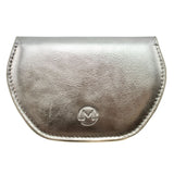 Mala Leather Mala Slim magnetic Glasses Case - Pewter