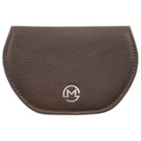 Mala Leather Mala Slim magnetic Glasses Case - Brown
