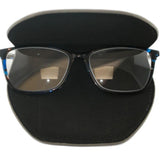 Mala Leather Mala Slim magnetic Glasses Case - Pewter