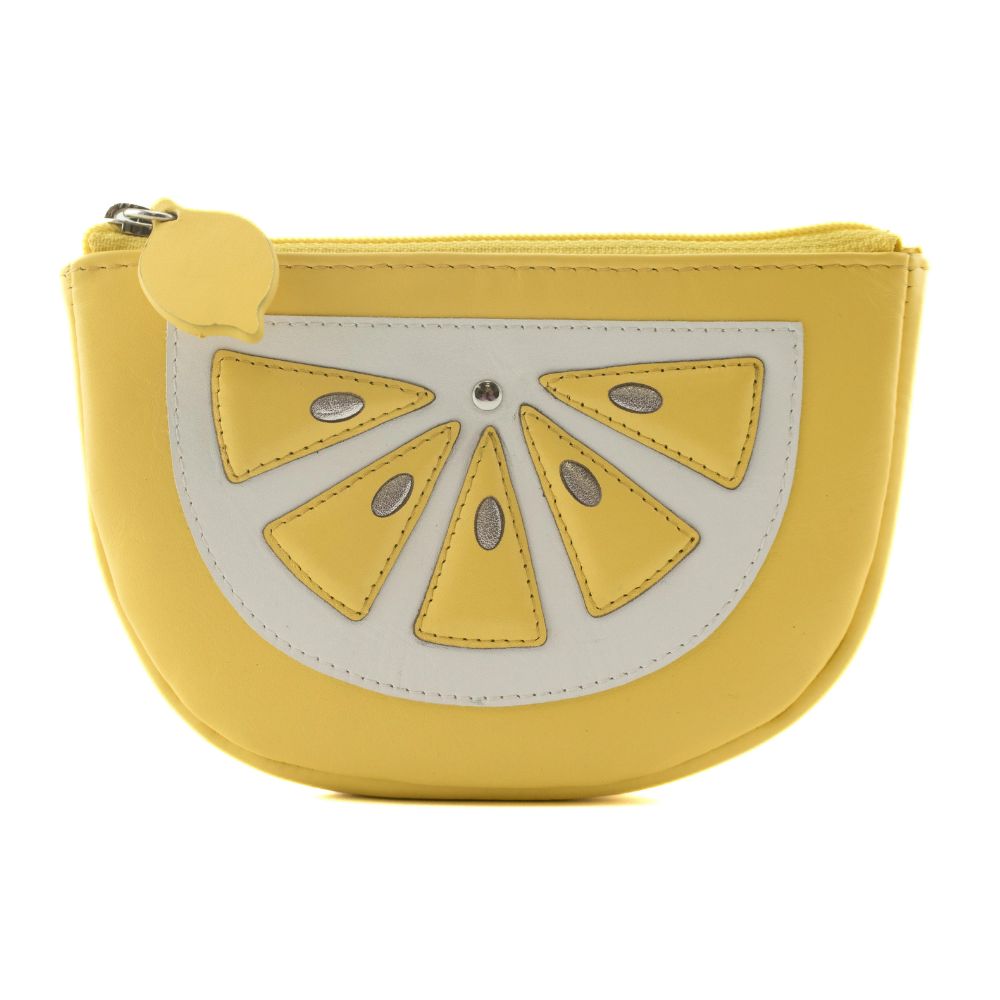 Mala Leather Sorrento Lemon Shaped Leather Coin Purse