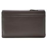Mala Leather Stable Row Large Leather Tri fold Purse Brown