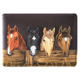 Mala Leather Stable Row Leather ID & Card Holder - Brown