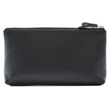 Mala Leather Stable Row Leather Zip Top Glasses Case Navy