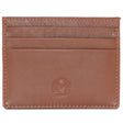 Mala Leather Tan Origin Plain Leather Card Holder With Zip Pocket - Old Railway Line Garden Centre